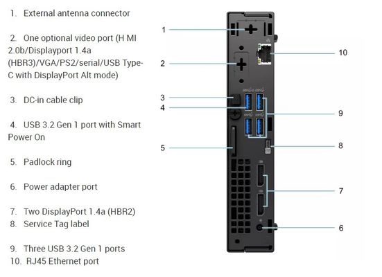 Dell OptiPlex 5000 Micro Form Factor настольный ПК мини компьютер 5000mff i5-12500T 8 ГБ