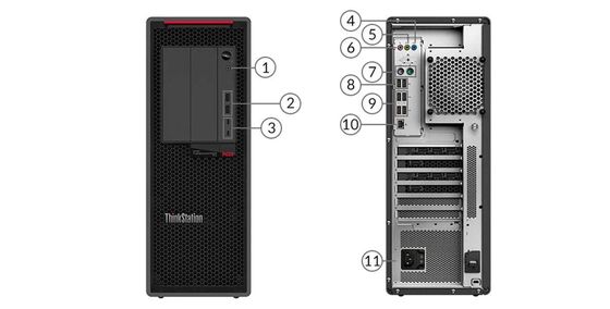 Lenovo Thinkstation p620 Рабочая станция для графического дизайна 7200 оборотов в минуту Скорость процессора