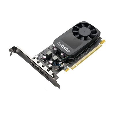 Прохладитель вентилятора NVIDIA T1000 4G GDDR6 GPU 128-битный интерфейс памяти PCI Express 3.0 x 16