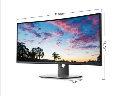 DELL U3419W 34" изогнутый USB-C HD LED монитор 8ms Время отклика 60° Вертикальный угол обзора